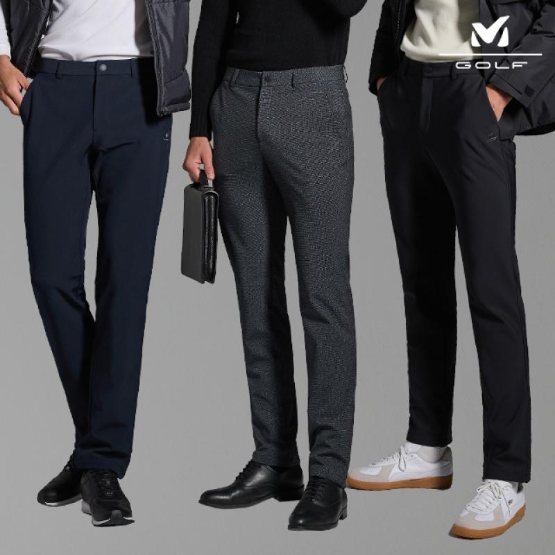밀레골프 남성 기모 본딩 팬츠 3종