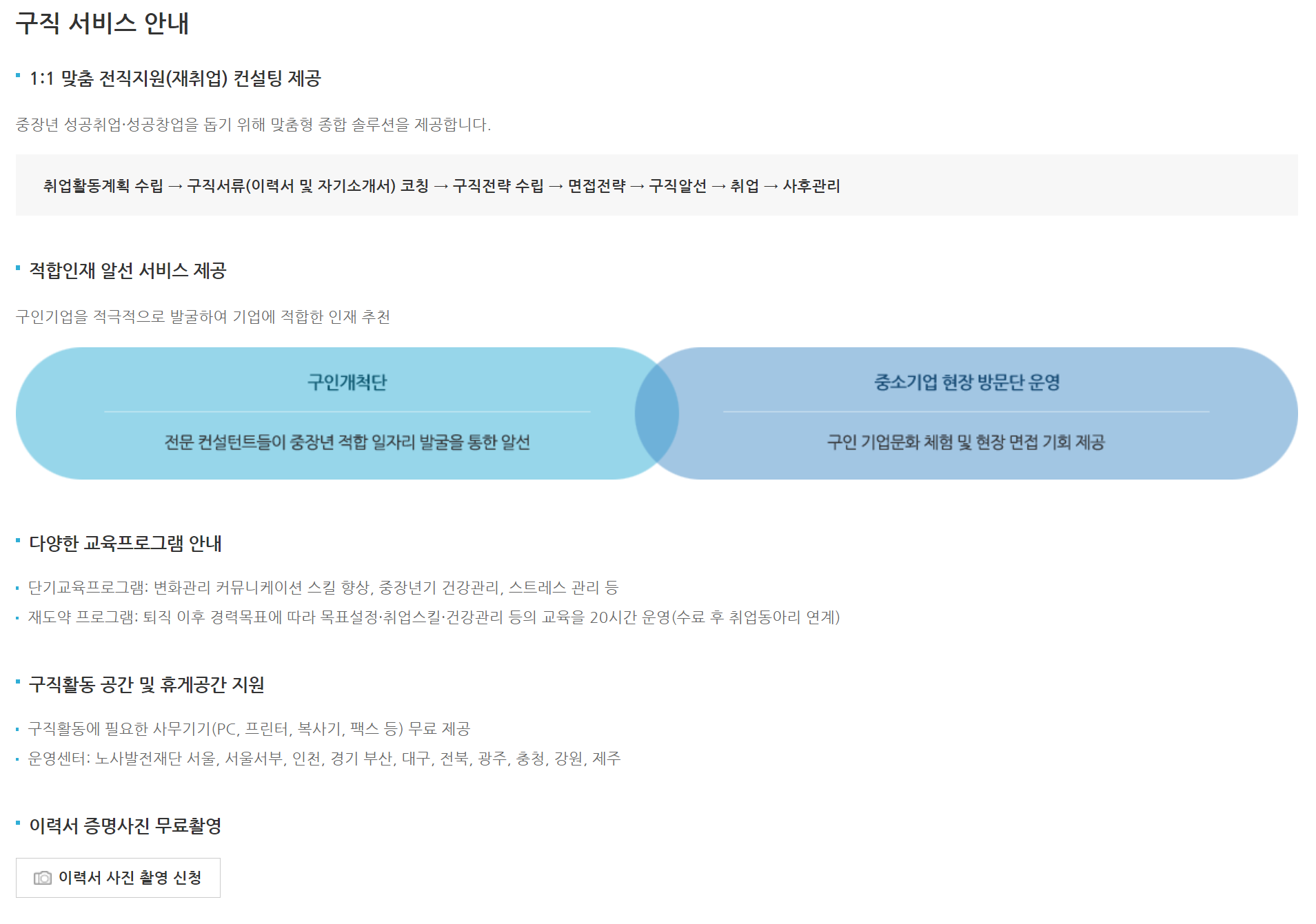 중장년 일자리 지원센터, 워크넷, 내일센터 신청방법