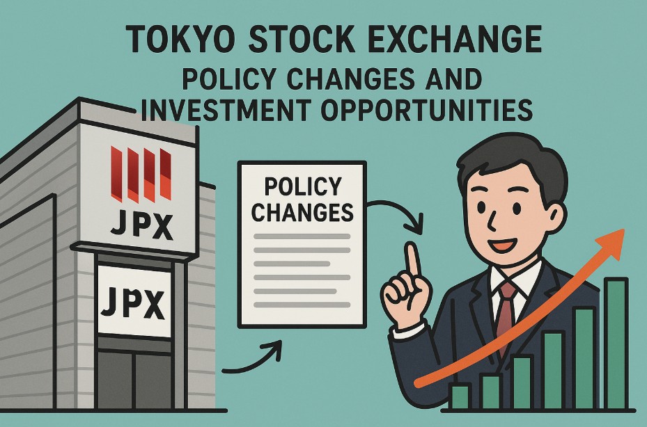도쿄 증권거래소의 정책 변화와 투자 기회 관련 그림