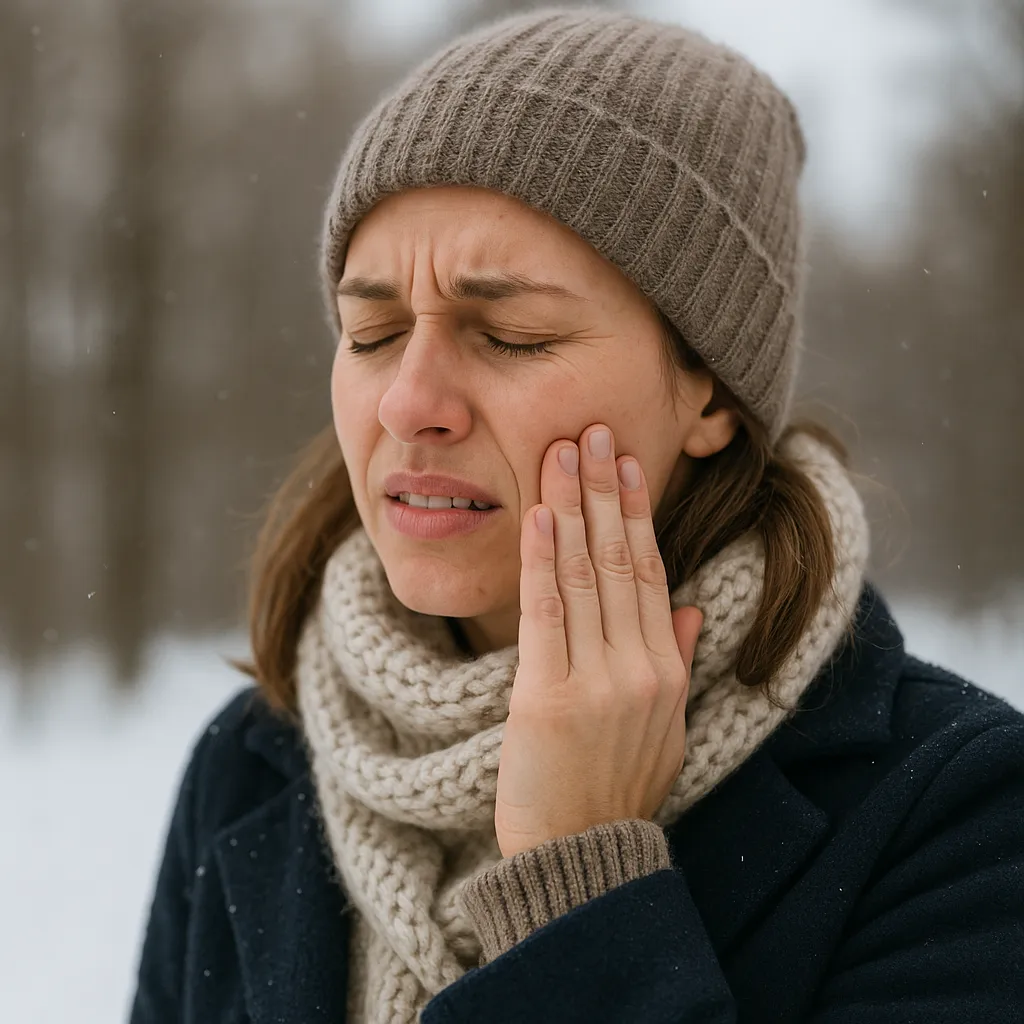 겨울철-추운-야외에서-얼굴-피부-건조로-불편해하는-여성의-모습-찬-바람과-낮은-습도가-피부-건조를-심화시키는-이유를-표현한-장면