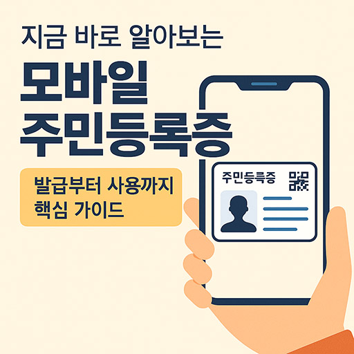 모바일 주민등록증 발급