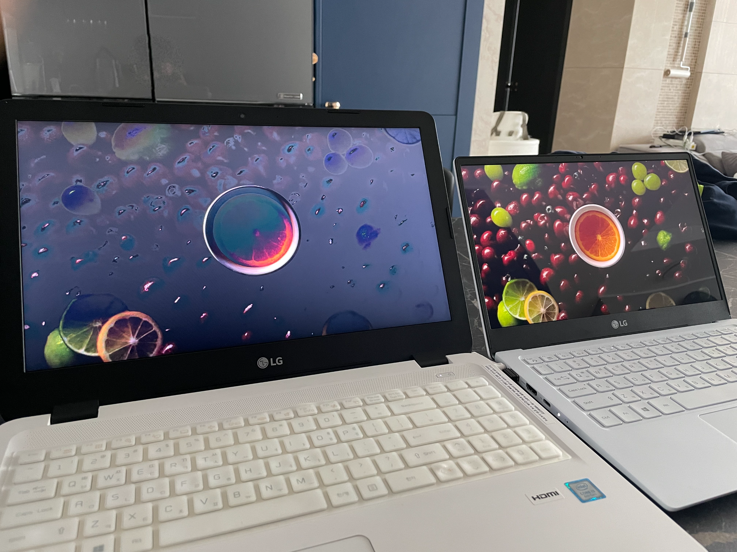 노트북 화질 비교사진