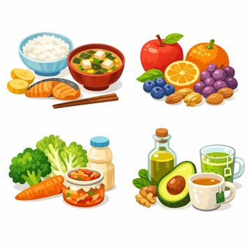 식단별로 정리한 아토피에 좋은 음식 구성 예시1