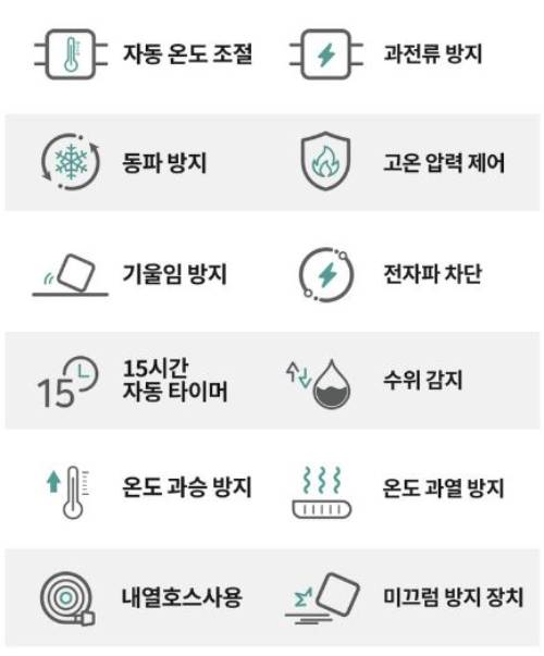 포레몽 온수매트 침대형 특징