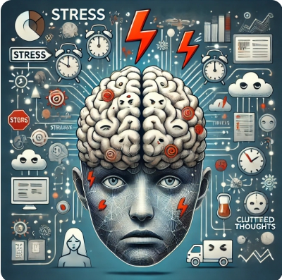 스트레스를 받는 뇌