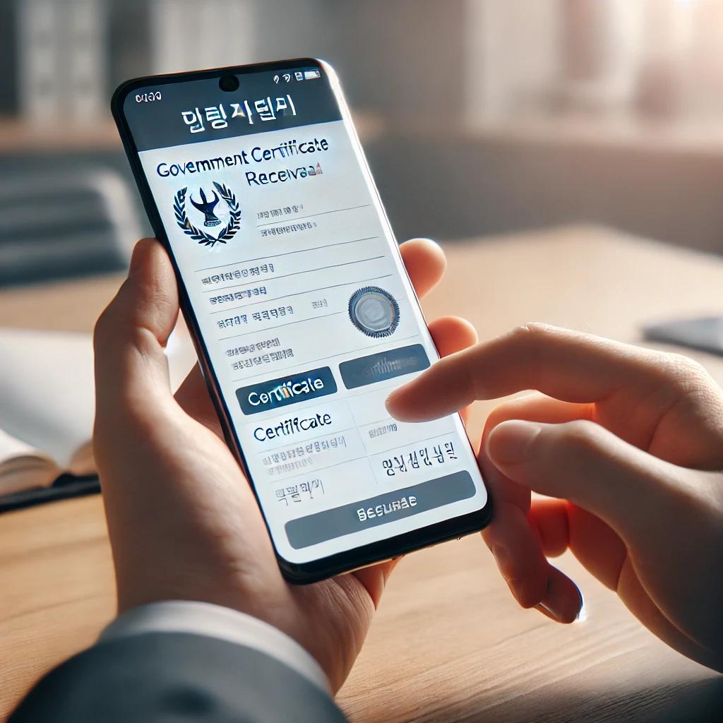 청약홈 인증서 가져오기