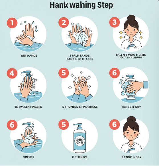 기본 손씻기 6단계