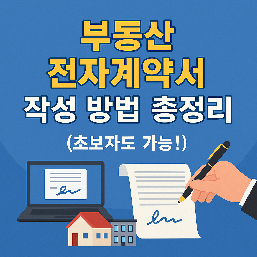 부동산 전자계약서 작성방법
