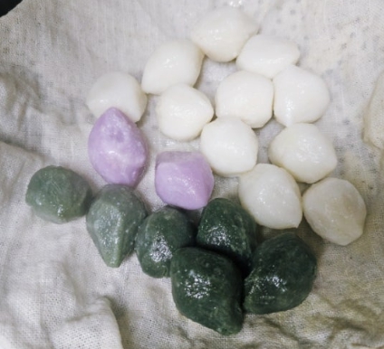 한국의 떡 종류 밀기울떡-찌기 