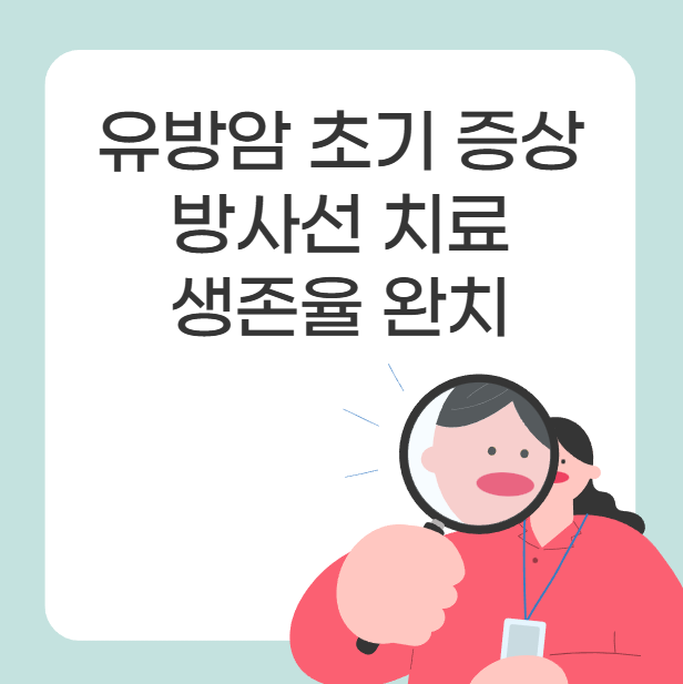 여성 유방암 전조 초기 증상 진단, 방사선 치료 수술, 생존율 완치