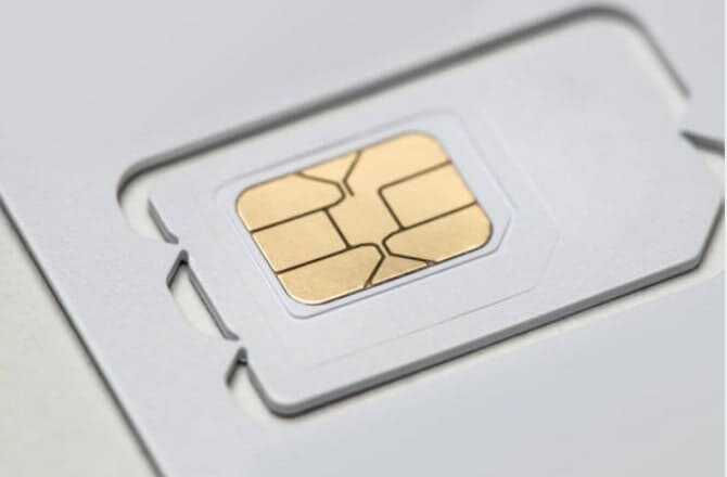 SKT에서 발급 받은 새로운 유심 칩