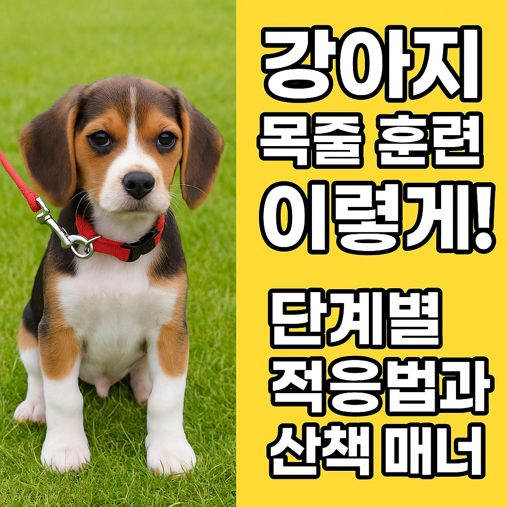 강아지 목줄 훈련