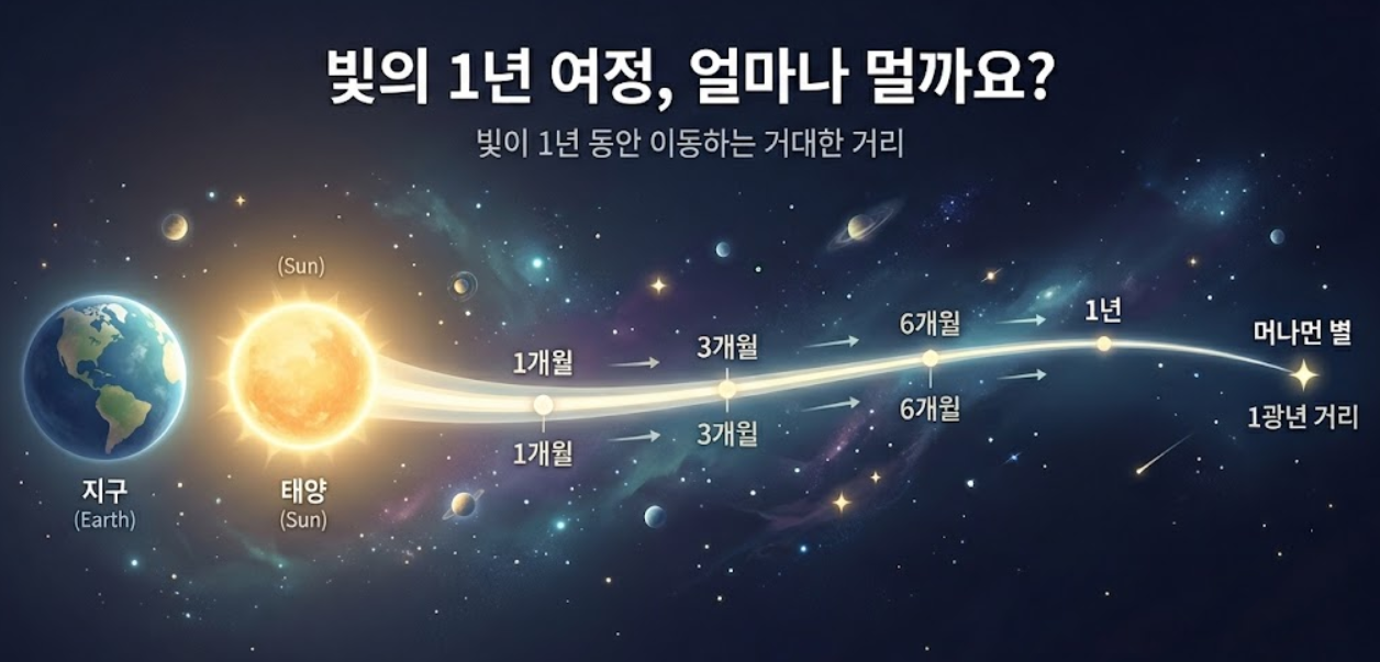 천문학에서 말하는 광년은 어느 정도 거리일까? 쉽게 이해하는 방법