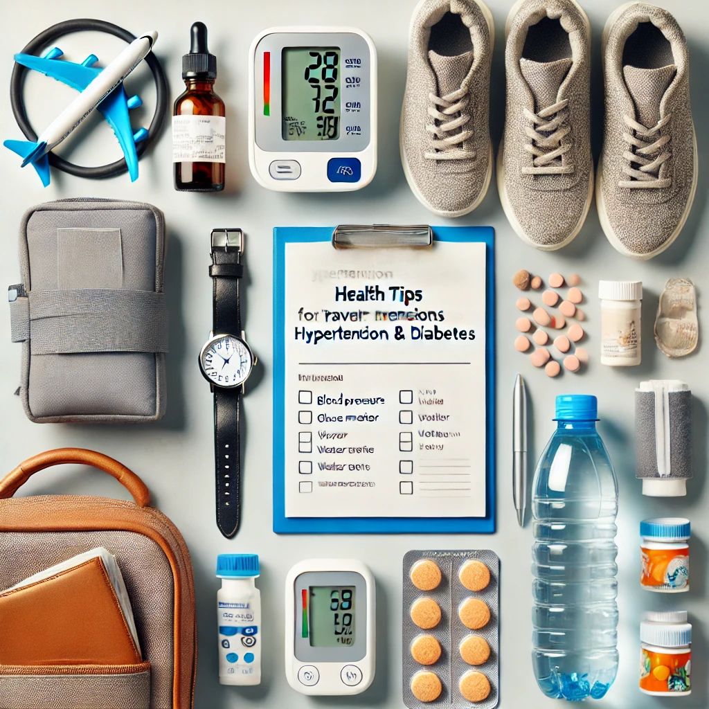 여행 중 혈압&middot;당뇨 건강 관리법