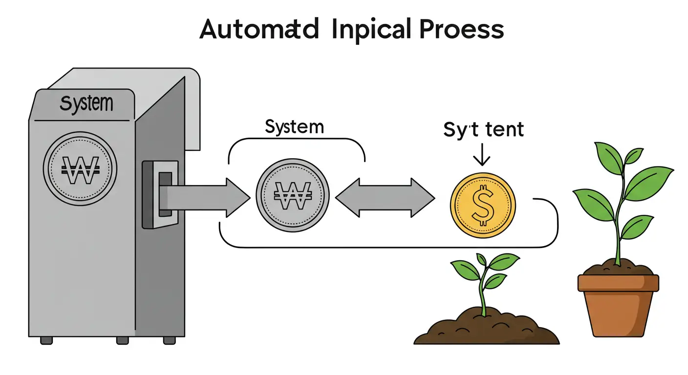 증권사의 해외주식 적립식 자동매수 서비스를 통한 환전 및 투자 자동화