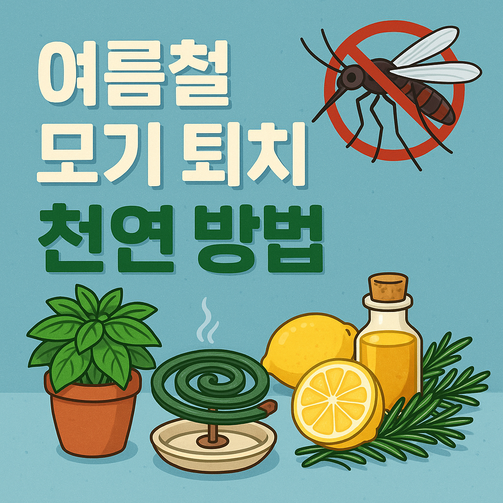 여름철 모기 퇴치 천연 방법