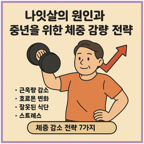 나잇살의 원인과 중년을 위한 체중 감량 전략