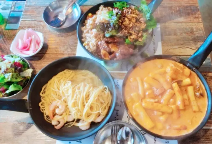 맛있GO 싸다GO 육천원 토마토소스 파스타 6000원 까르보나라 크림소스 스파게티, 떡볶이 파스타, 크림 찹스테이크 맛집 구파발 맛집