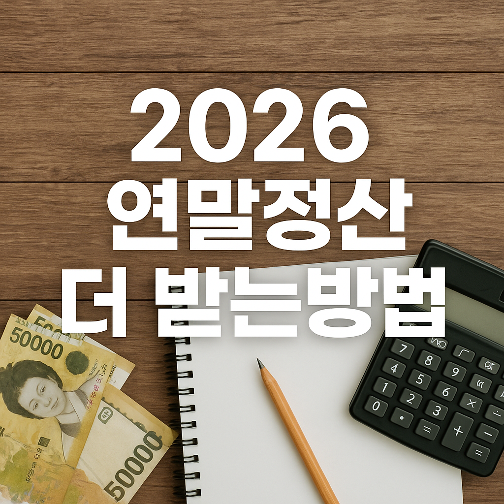 2026 연말정산 환급금 많이 받는 체크리스트