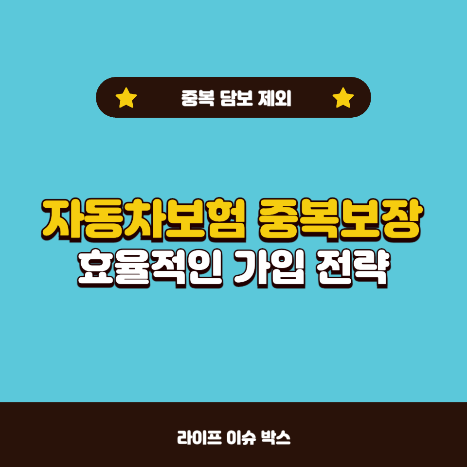 자동차보험 중복보장