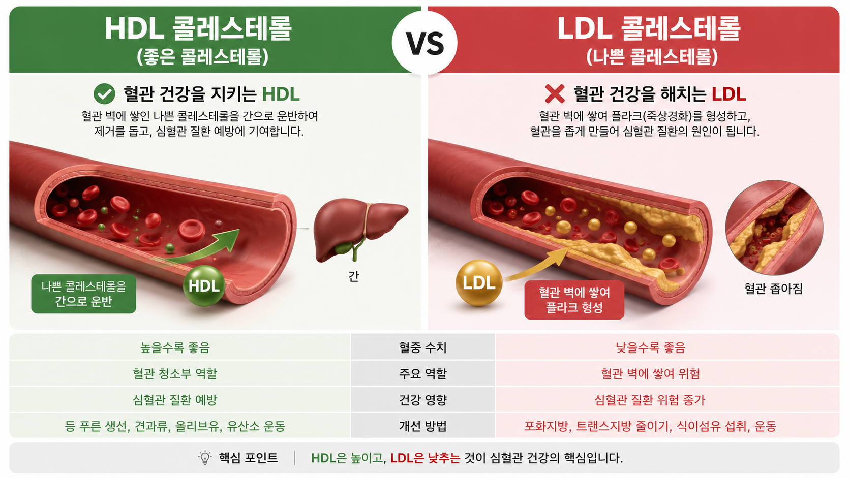 HDL 콜레스테롤이 낮을 때 올리는 방법 7가지