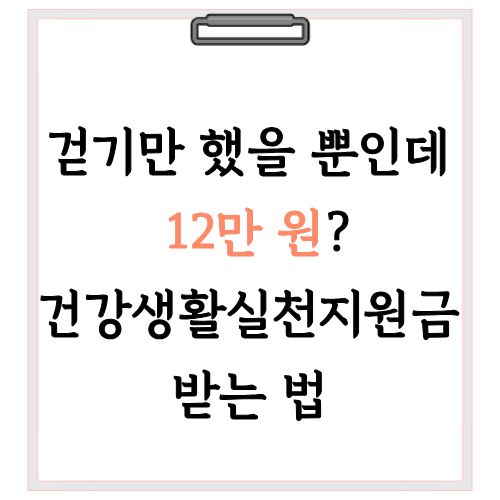건강생활실천지원금, 걷기지원금, 건강지원금12만원,
국민건강보험지원금, 만보기포인트, 걷기포인트