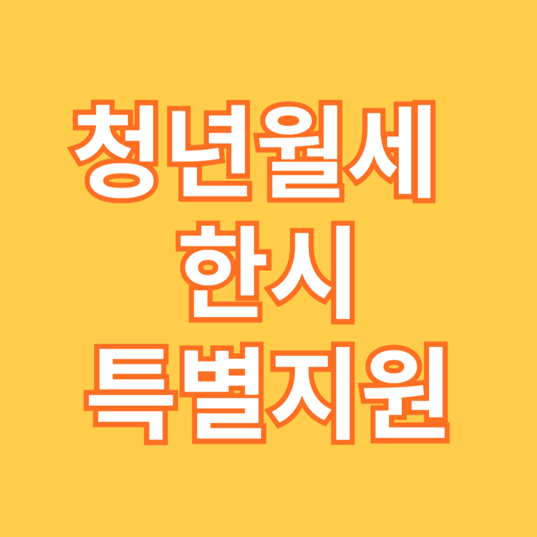 청년월세한시특지원