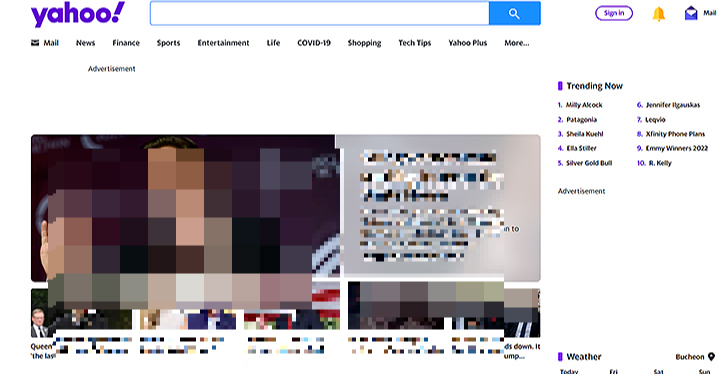 미국-야후-공식-홈페이지-접속-화면