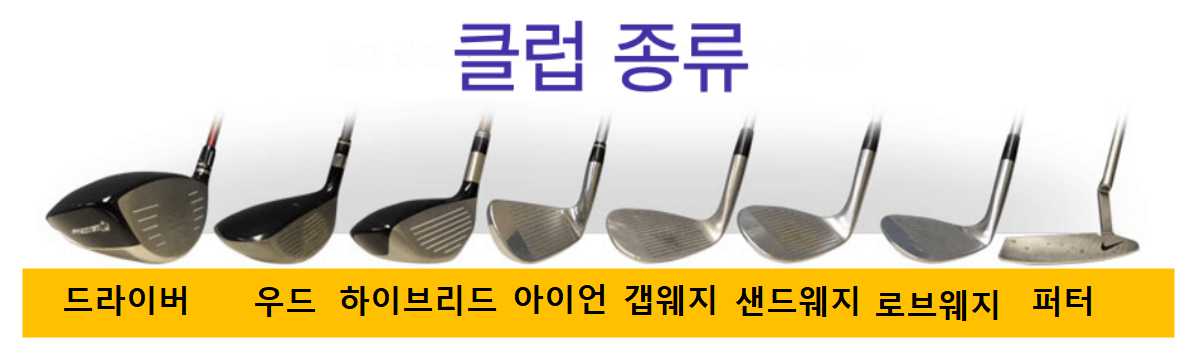 골프채 종류와 용도