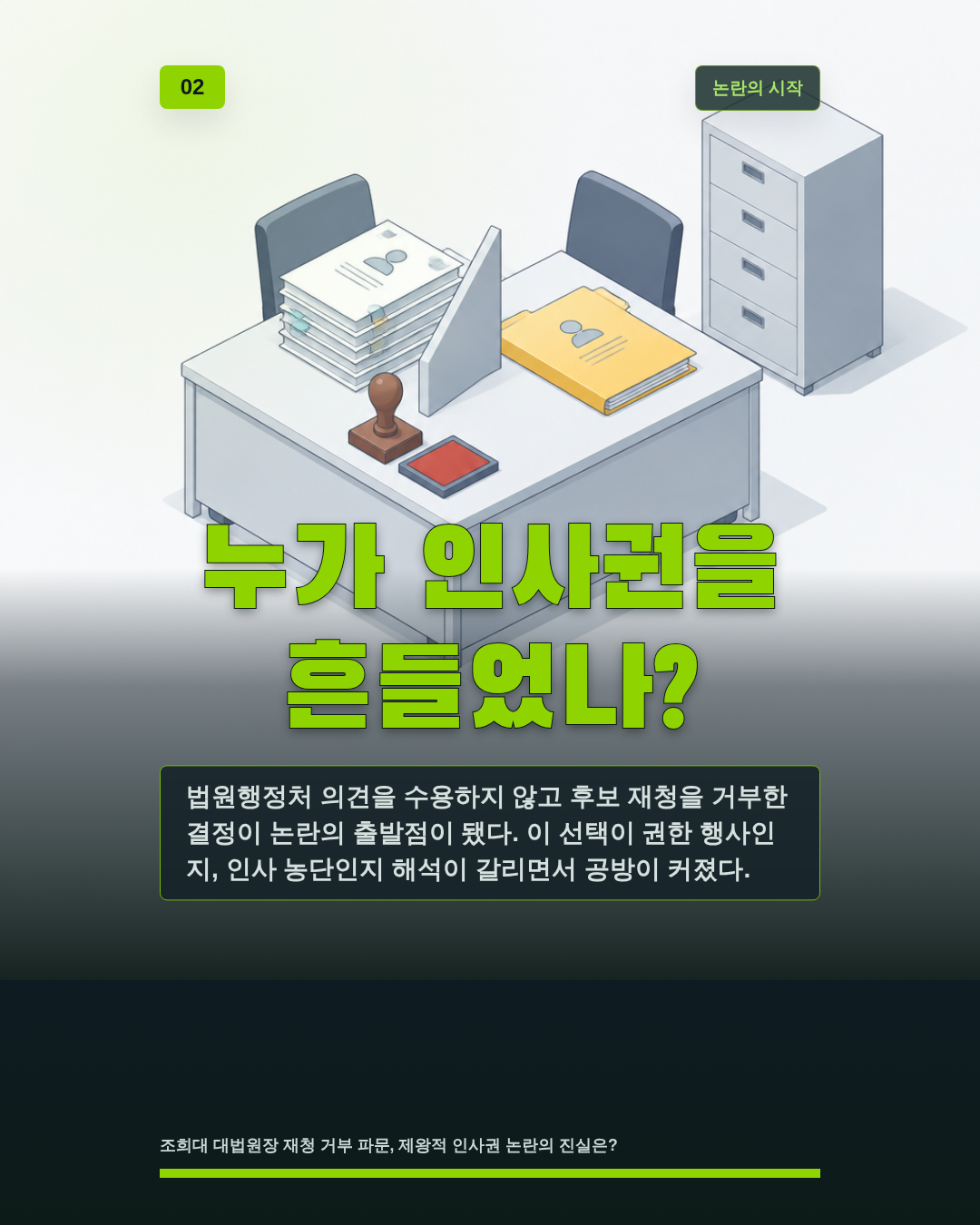 누가 인사권을 흔들었나?