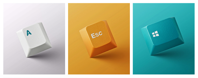 FC750RBT PD 밀크 터쿼이즈 키캡