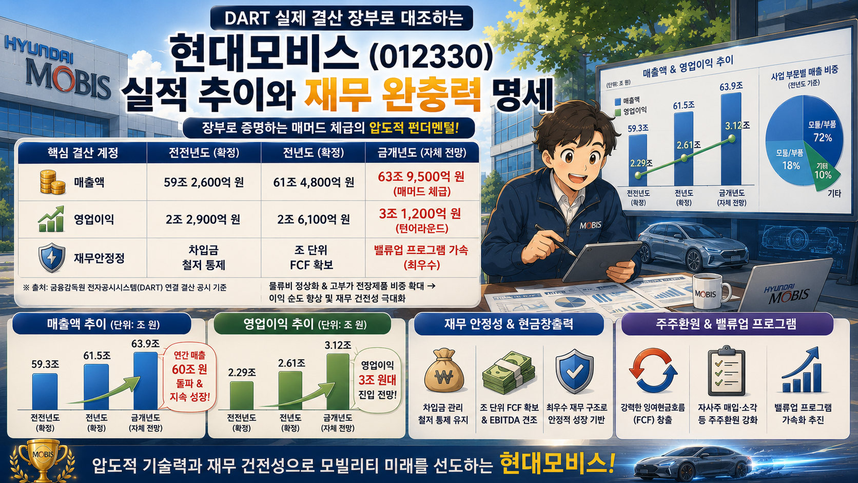 현대모비스 재무 성과 대시보드