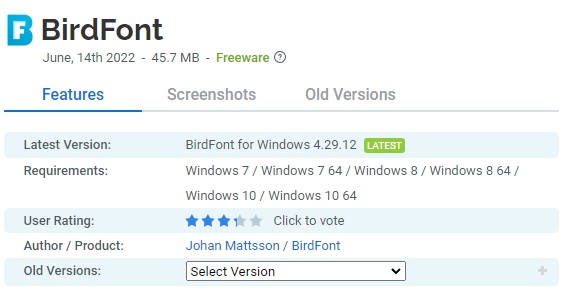 BirdFont