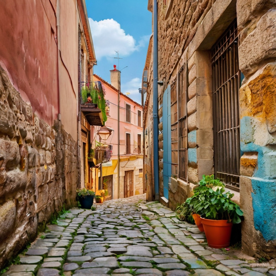 마르세유 여행 명소 르 파니에 지구를 묘사한 이미지