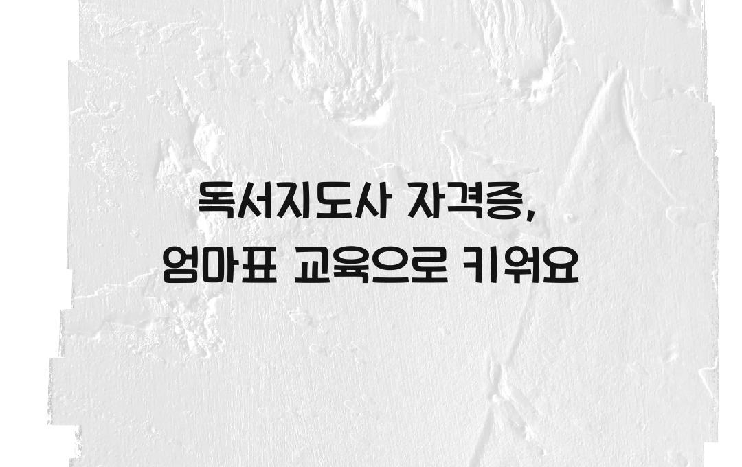 독서지도사 자격증, 엄마표 교육 & 강사 활동까지! 취득 후 활용법 정리