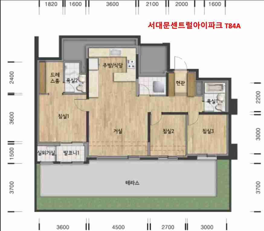 서대문센트럴아이파트-T84A-평면도