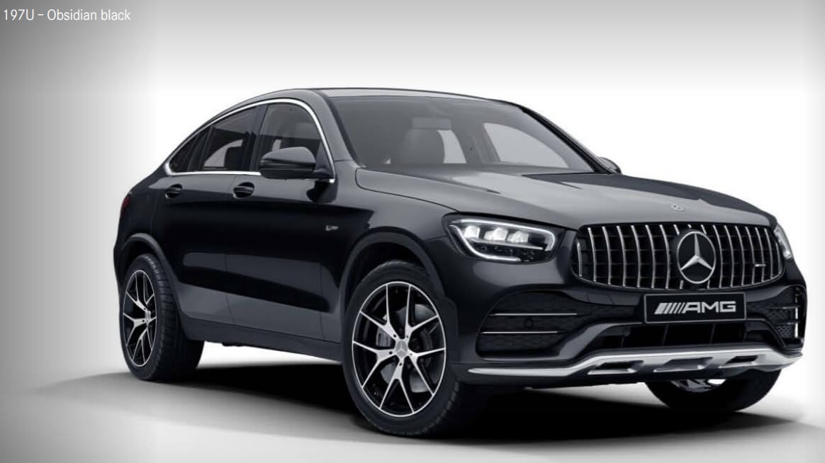 Obsidian Black(색상 코드 : 197) AMG GLC Coupe 색상코드 - Obsidian Black(색상 코드 : 197)