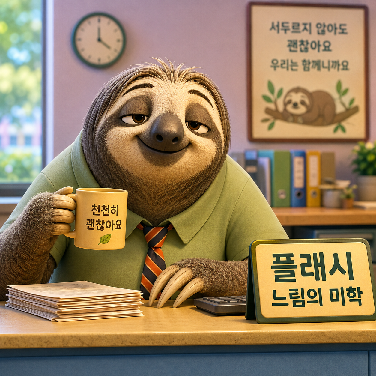 주토피아 나무늘보 플래시의 매력과 느림의 미학