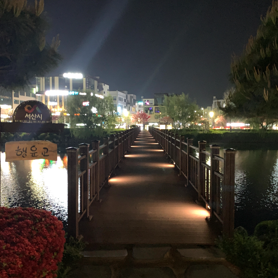 21년 04월 서산 호수 중앙공원 행운교