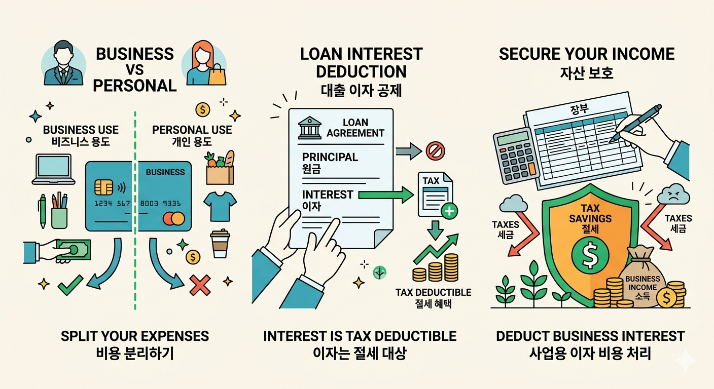 미국 자영업자 이자비용 공제
