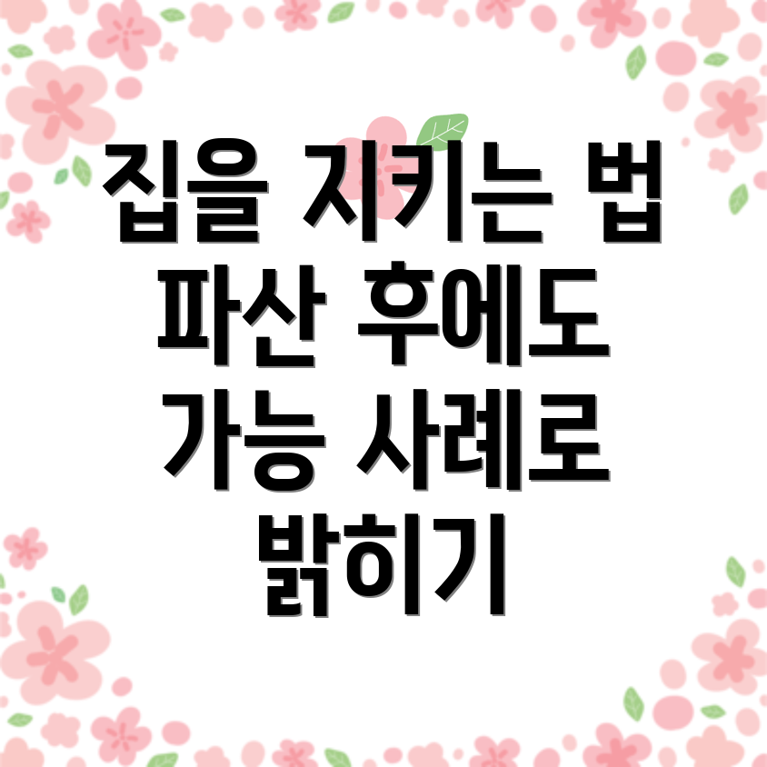 파산 이후 집 보유 가능성