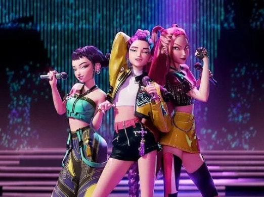 케데헌 드론쇼 관련 사진첨부