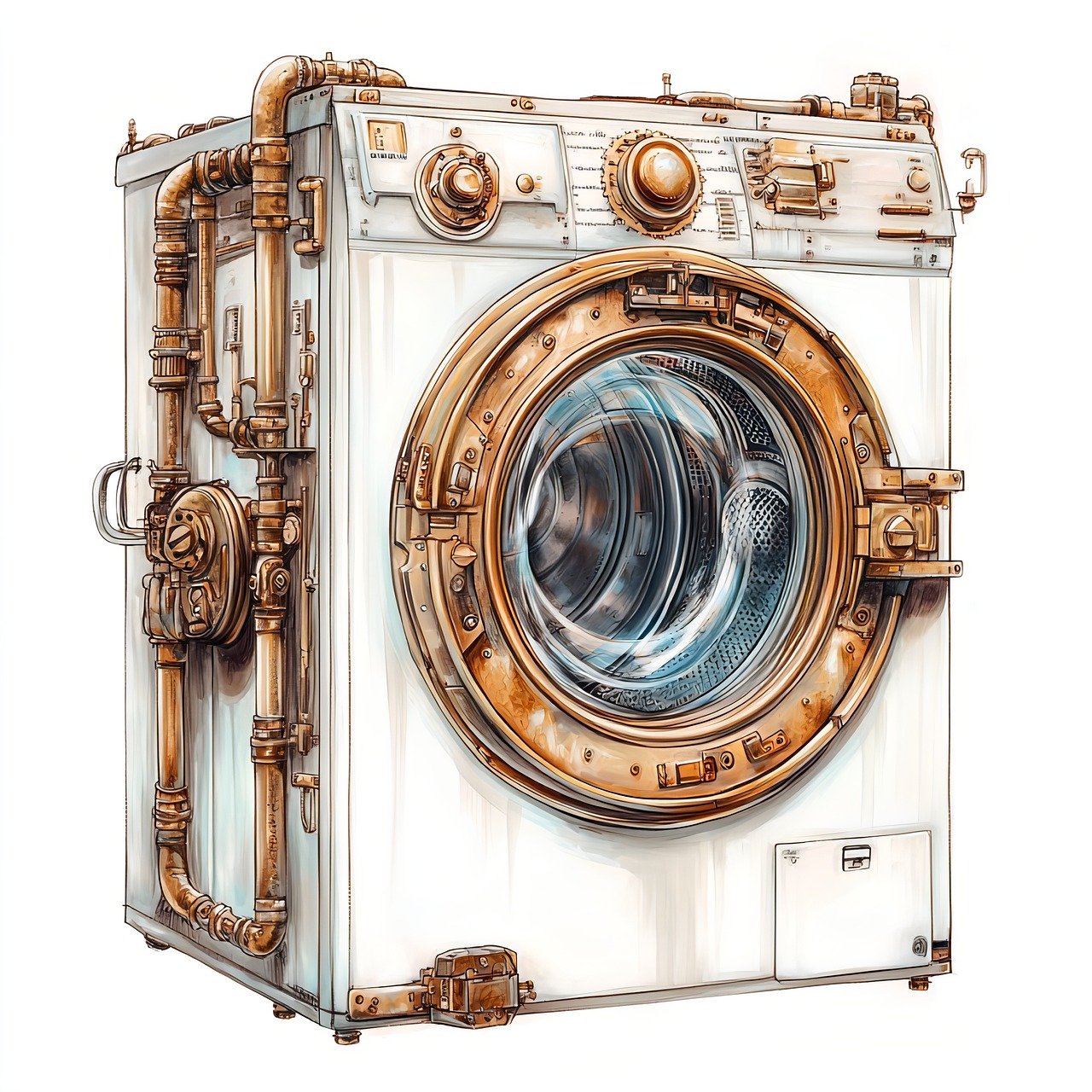 폐가전 수거 세탁기 구조 이미지