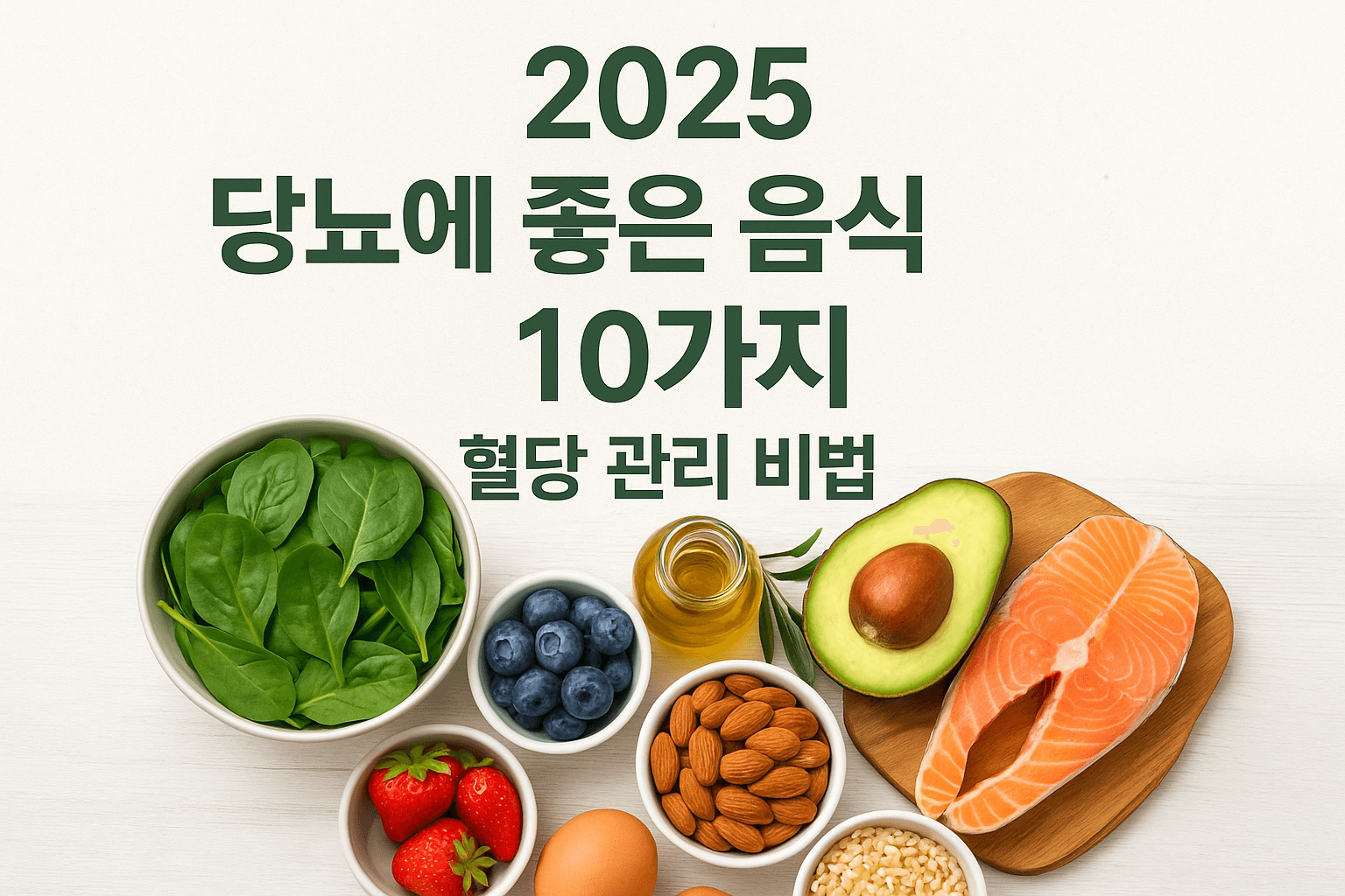 2025 당뇨에 좋은 음식 10가지 &mdash; 혈당 관리 비법