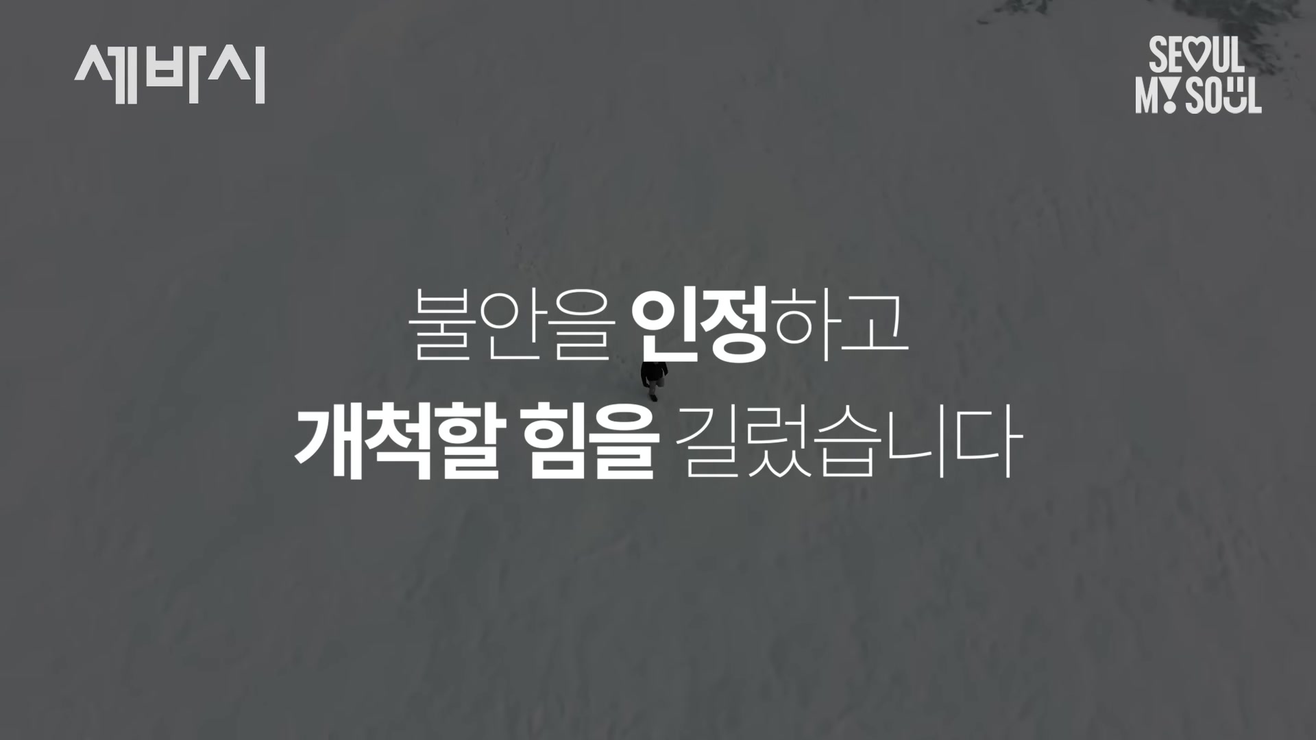불안을 인정하고 개척할 힘을 길렀습니다