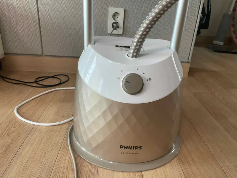 스팀다리미 본체 모습 5단계 조절기 모습