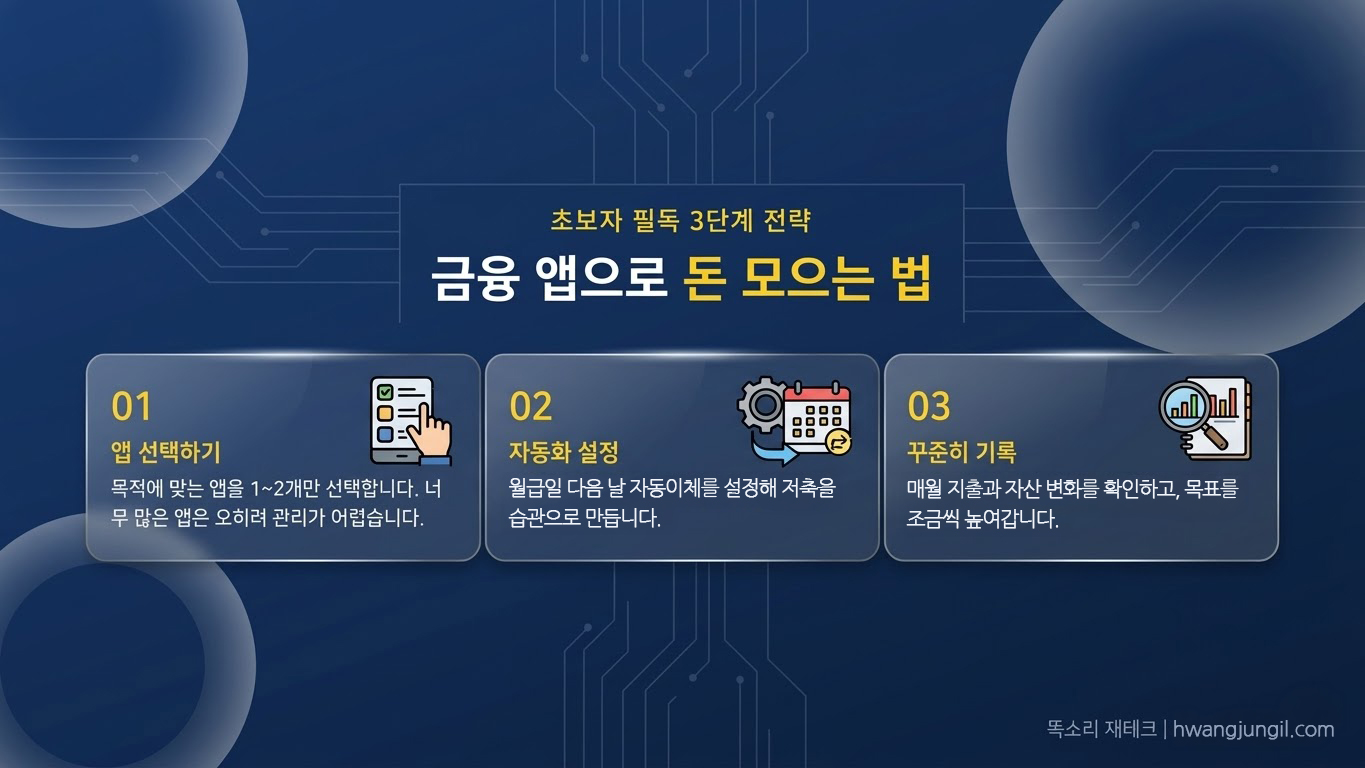 금융 앱 활용 3단계 전략