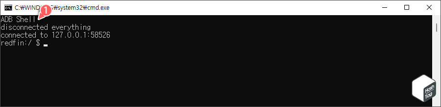 ADB Shell로 WSA 접속 완료