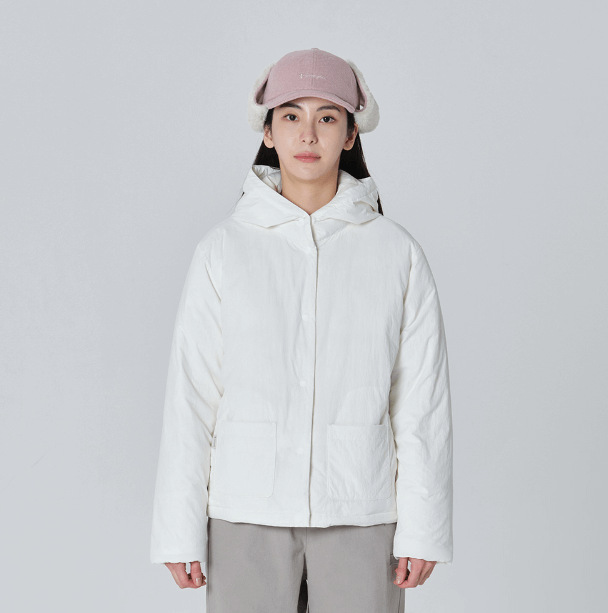 우먼스-셔켓-후드경량다운자켓