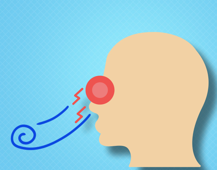 코가 뻥 뚫린 모습